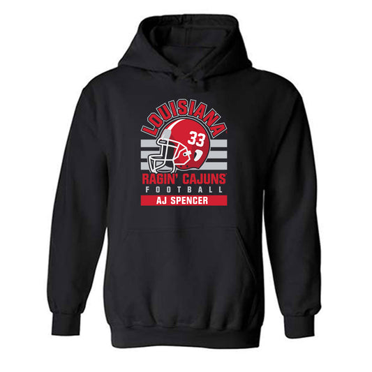 Louisiana - NCAA Football : AJ Spencer - Classic Fashion Shersey Hooded Sweatshirt-0
