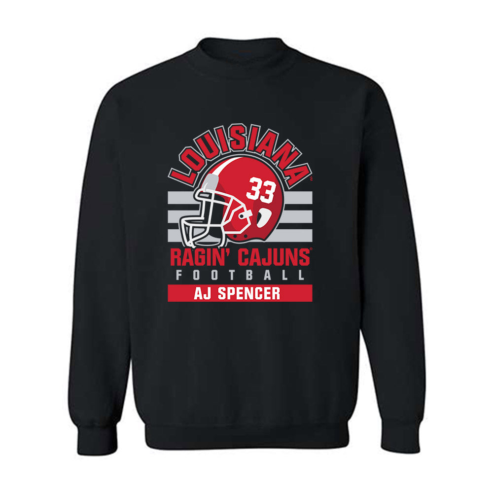 Louisiana - NCAA Football : AJ Spencer - Classic Fashion Shersey Crewneck Sweatshirt-0