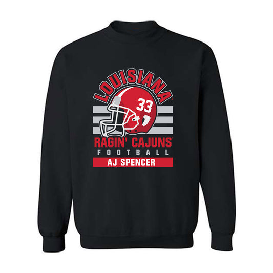 Louisiana - NCAA Football : AJ Spencer - Classic Fashion Shersey Crewneck Sweatshirt-0