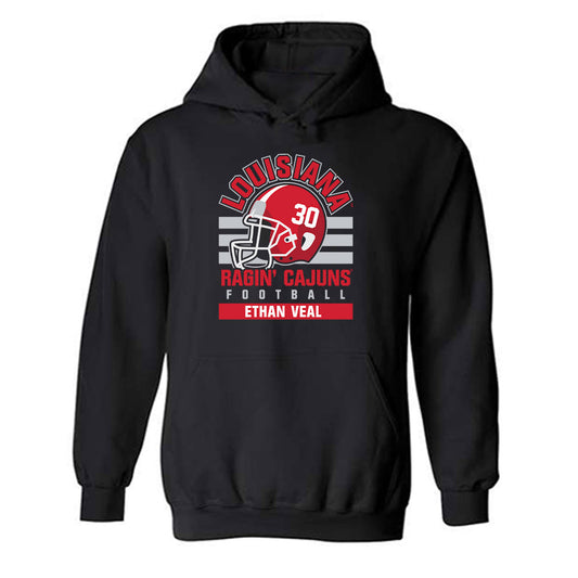 Louisiana - NCAA Football : Ethan Veal - Classic Fashion Shersey Hooded Sweatshirt-0