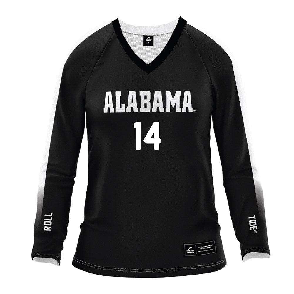 Alabama - NCAA Women's Volleyball : Addison Engel - Black Volleyball Jersey-1