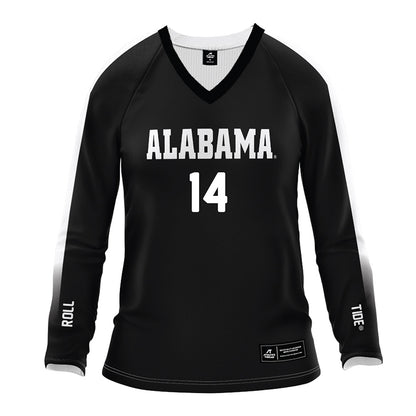 Alabama - NCAA Women's Volleyball : Addison Engel - Black Volleyball Jersey-0