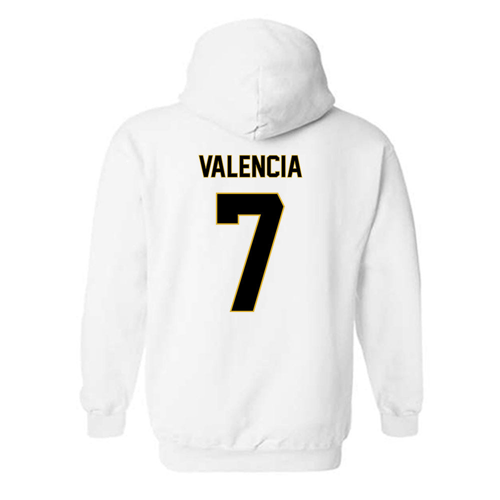 PFW - NCAA Men's Soccer : Marco Valencia - Classic Fashion Shersey Hooded Sweatshirt-1