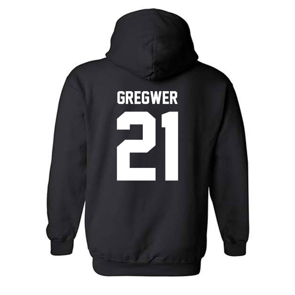 PFW - NCAA Women's Basketball : Claire Gregwer - Classic Fashion Shersey Hooded Sweatshirt-1