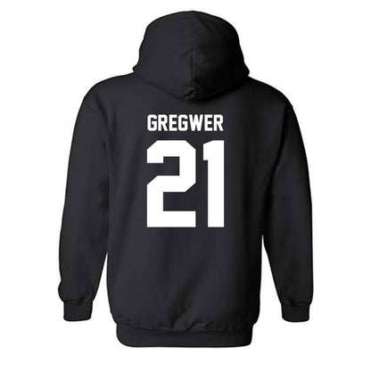 PFW - NCAA Women's Basketball : Claire Gregwer - Classic Fashion Shersey Hooded Sweatshirt-1