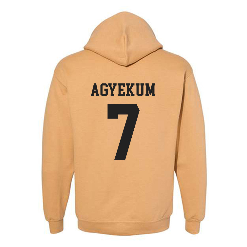 PFW - NCAA Men's Soccer : Christian Agyekum - Classic Fashion Shersey Hooded Sweatshirt-1