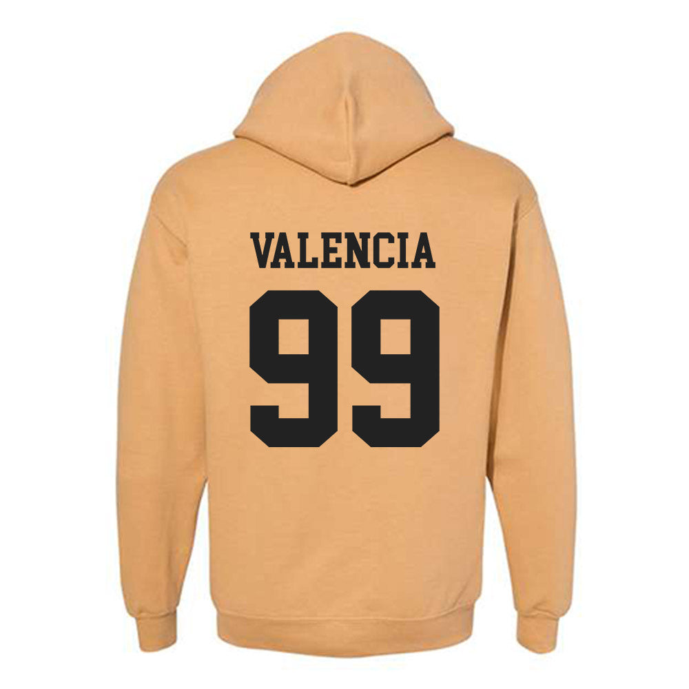 PFW - NCAA Men's Soccer : David Valencia - Classic Fashion Shersey Hooded Sweatshirt-1