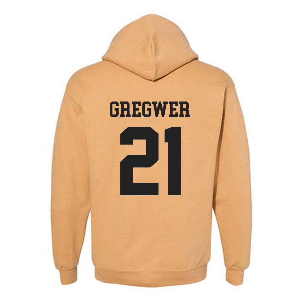 PFW - NCAA Women's Basketball : Claire Gregwer - Classic Fashion Shersey Hooded Sweatshirt-1