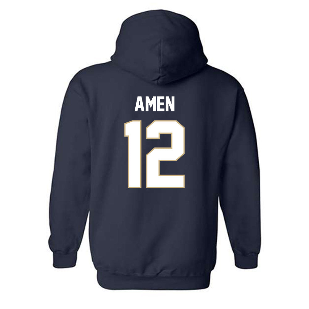 GWU - NCAA Men's Water Polo : Brian Amen - Classic Fashion Shersey Hooded Sweatshirt-1