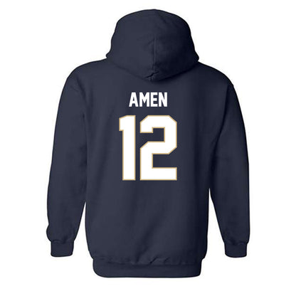 GWU - NCAA Men's Water Polo : Brian Amen - Classic Fashion Shersey Hooded Sweatshirt-1