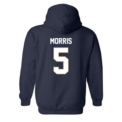 GWU - NCAA Women's Basketball : Nya Morris - Classic Fashion Shersey Hooded Sweatshirt-1