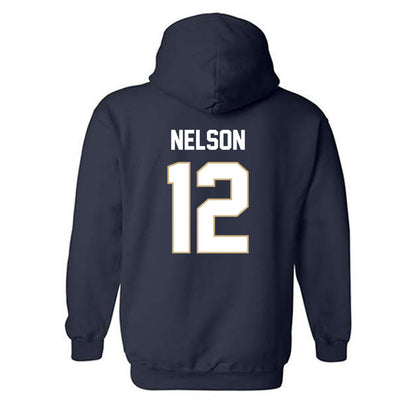 GWU - NCAA Men's Water Polo : Austin Nelson - Classic Fashion Shersey Hooded Sweatshirt-1