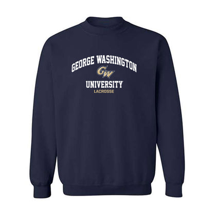 GWU - NCAA Women's Lacrosse : Riley Spalik - Classic Fashion Shersey Crewneck Sweatshirt-0