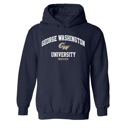 GWU - NCAA Men's Soccer : Diego Pena - Classic Fashion Shersey Hooded Sweatshirt-0