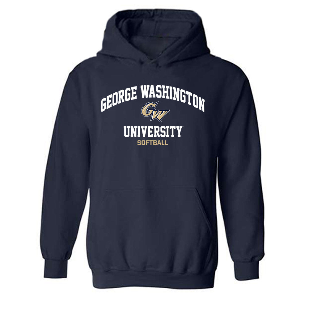 GWU - NCAA Softball : Emi Todoroki - Classic Fashion Shersey Hooded Sweatshirt-0