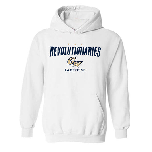 GWU - NCAA Women's Lacrosse : Riley Spalik - Classic Fashion Shersey Hooded Sweatshirt-0