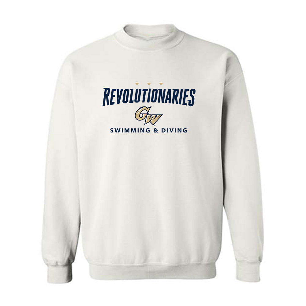 GWU - NCAA Men's Swimming & Diving : Shae Stratton - Classic Fashion Shersey Crewneck Sweatshirt-0
