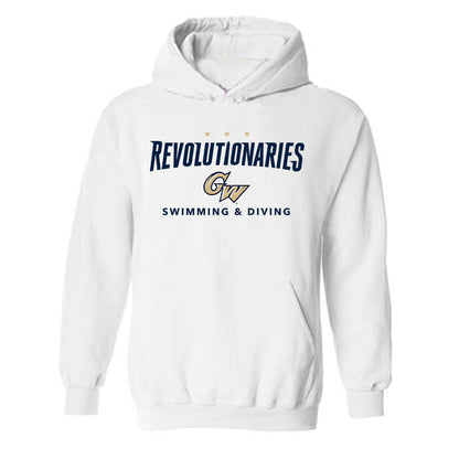 GWU - NCAA Men's Swimming & Diving : Eldad Zamir - Classic Fashion Shersey Hooded Sweatshirt-0