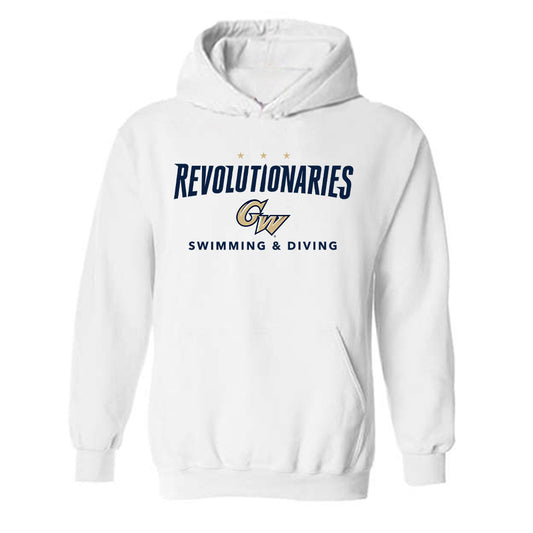 GWU - NCAA Men's Swimming & Diving : Eldad Zamir - Classic Fashion Shersey Hooded Sweatshirt-0