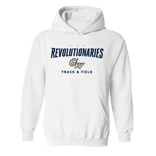 GWU - NCAA Women's Track & Field : Alana Moore - Classic Fashion Shersey Hooded Sweatshirt-0