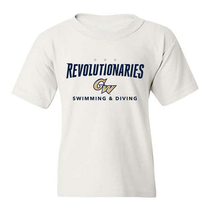 GWU - NCAA Men's Swimming & Diving : Shae Stratton - Classic Fashion Shersey Youth T-Shirt-0
