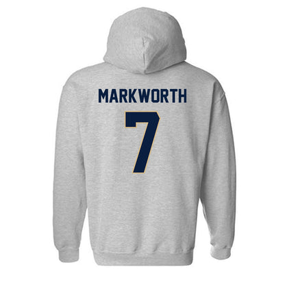 GWU - NCAA Women's Volleyball : Abby Markworth - Classic Fashion Shersey Hooded Sweatshirt-1