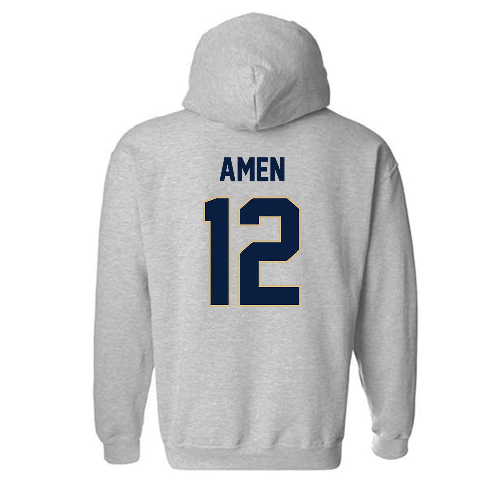 GWU - NCAA Men's Water Polo : Brian Amen - Classic Fashion Shersey Hooded Sweatshirt-1