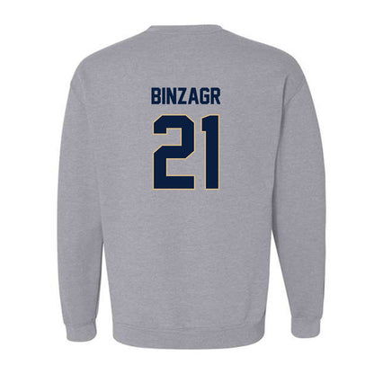 GWU - NCAA Men's Basketball : Mohamed Binzagr - Classic Fashion Shersey Crewneck Sweatshirt-1