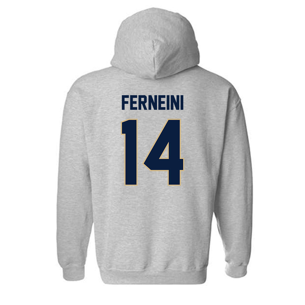 GWU - NCAA Men's Water Polo : Anthony Ferneini - Classic Fashion Shersey Hooded Sweatshirt-1