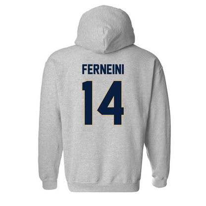 GWU - NCAA Men's Water Polo : Anthony Ferneini - Classic Fashion Shersey Hooded Sweatshirt-1