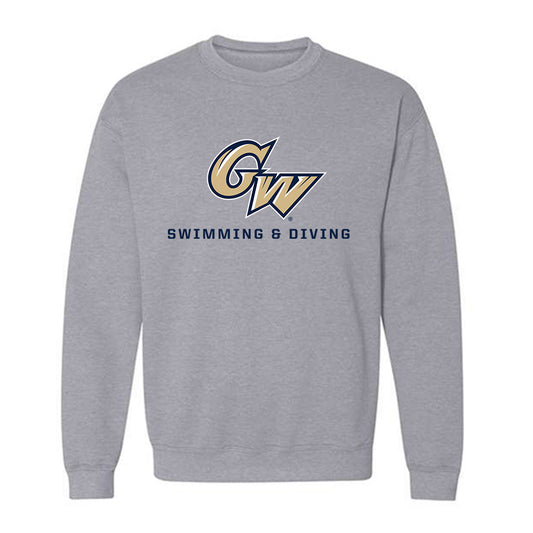GWU - NCAA Men's Swimming & Diving : Gage Boushee - Classic Fashion Shersey Crewneck Sweatshirt
