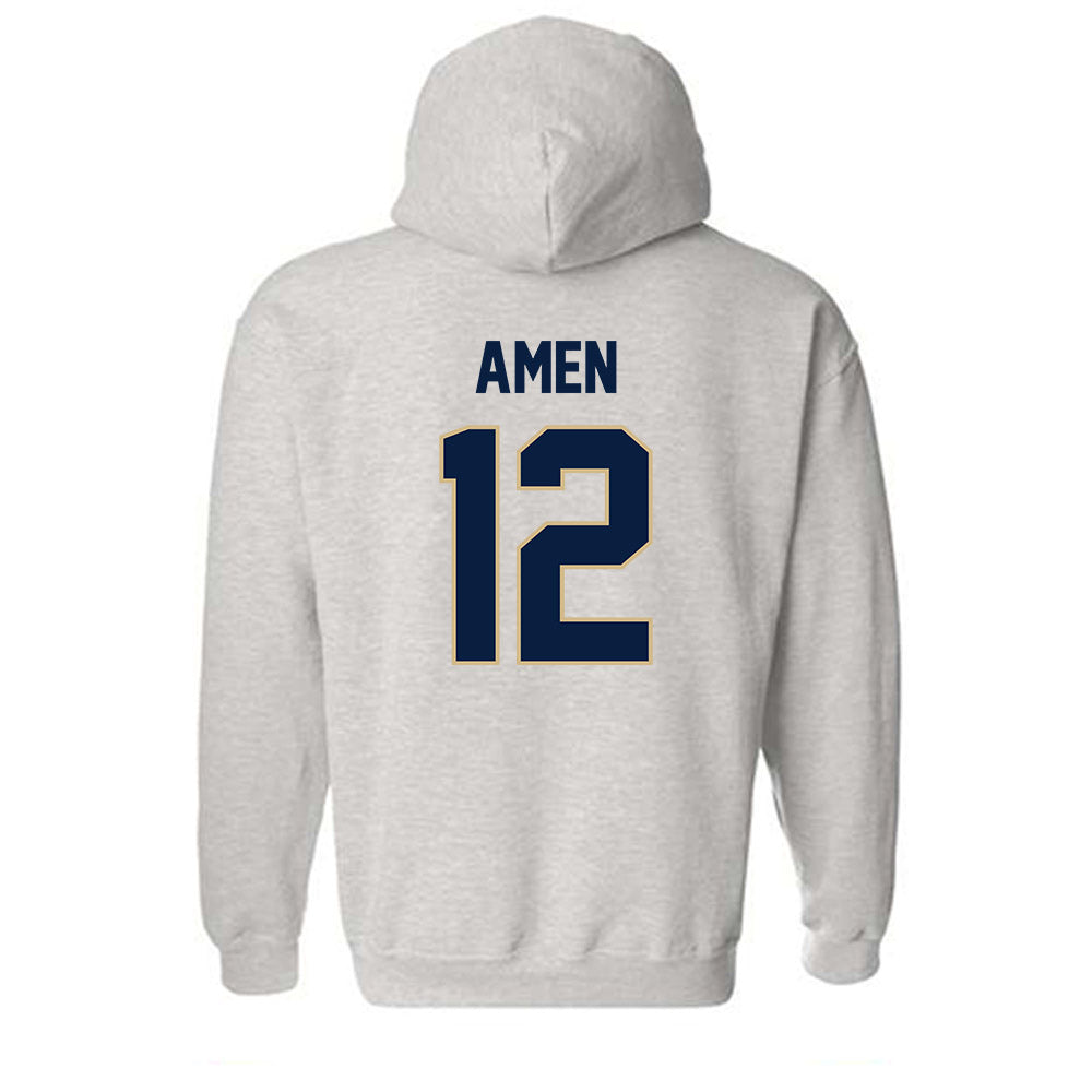 GWU - NCAA Men's Water Polo : Brian Amen - Classic Fashion Shersey Hooded Sweatshirt-1