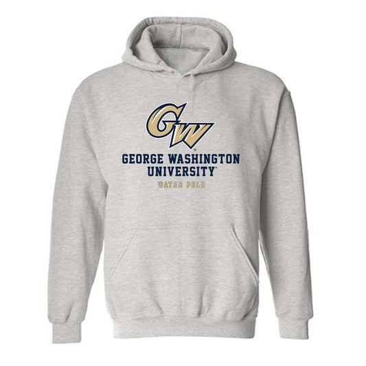 GWU - NCAA Men's Water Polo : Anthony Ferneini - Classic Fashion Shersey Hooded Sweatshirt-0