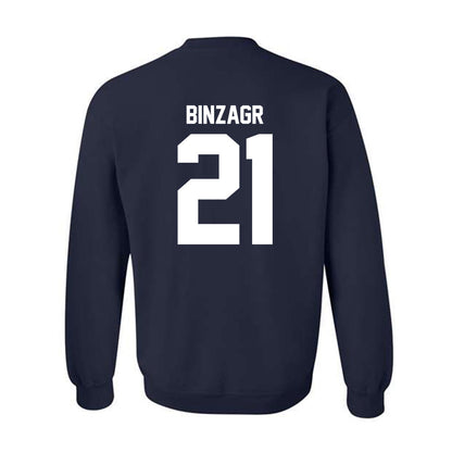 GWU - NCAA Men's Basketball : Mohamed Binzagr - Classic Fashion Shersey Crewneck Sweatshirt-1
