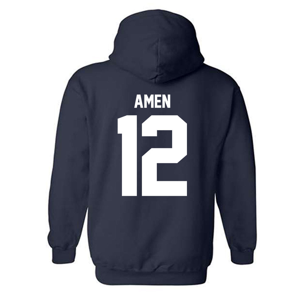 GWU - NCAA Men's Water Polo : Brian Amen - Classic Fashion Shersey Hooded Sweatshirt-1