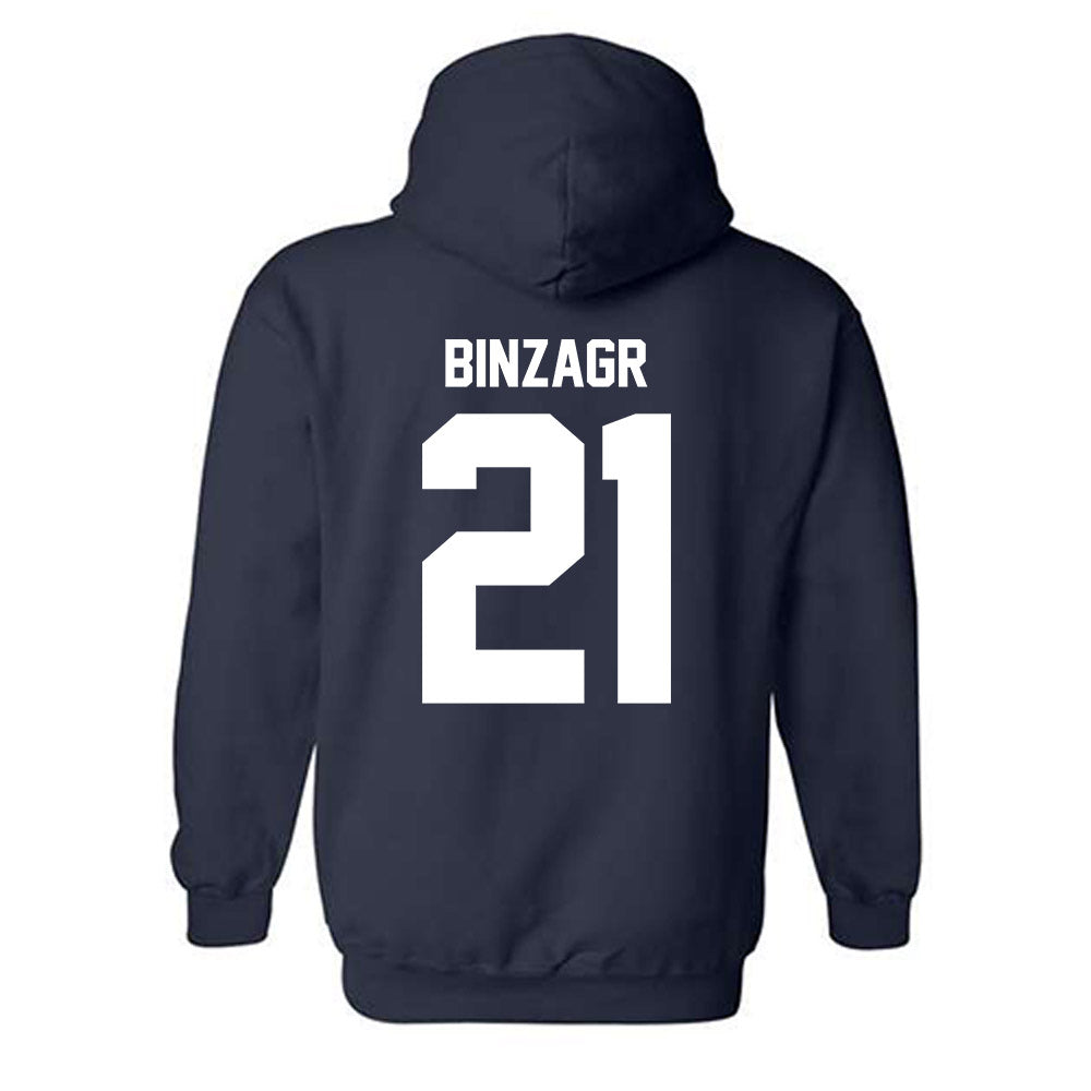 GWU - NCAA Men's Basketball : Mohamed Binzagr - Classic Fashion Shersey Hooded Sweatshirt-1