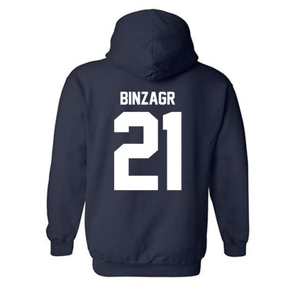 GWU - NCAA Men's Basketball : Mohamed Binzagr - Classic Fashion Shersey Hooded Sweatshirt-1