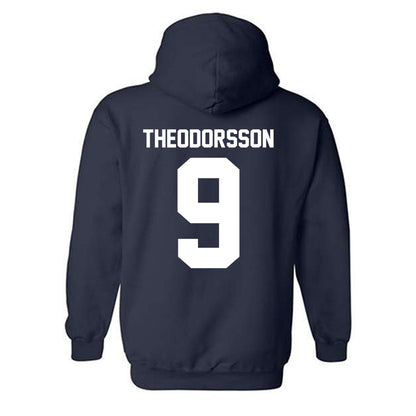 GWU - NCAA Women's Basketball : Emma Theodorsson - Classic Fashion Shersey Hooded Sweatshirt-1