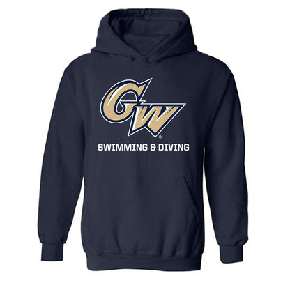 GWU - NCAA Men's Swimming & Diving : Gage Boushee - Classic Fashion Shersey Hooded Sweatshirt