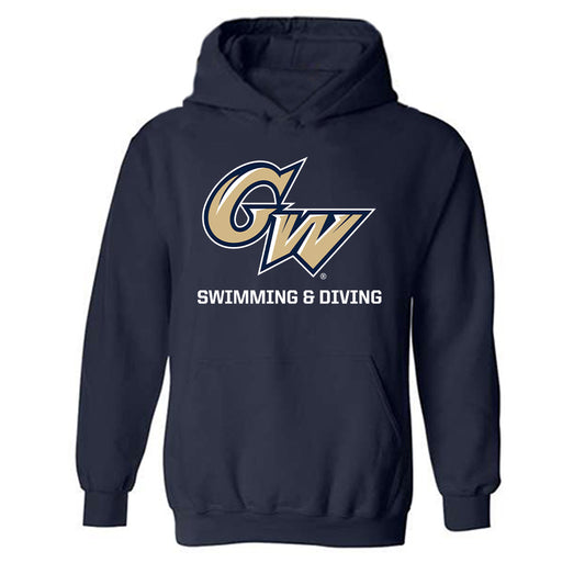 GWU - NCAA Men's Swimming & Diving : Gage Boushee - Classic Fashion Shersey Hooded Sweatshirt