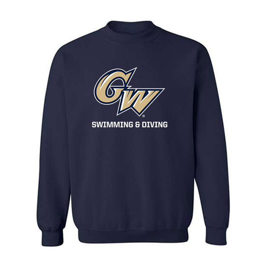 GWU - NCAA Men's Swimming & Diving : Gage Boushee - Classic Fashion Shersey Crewneck Sweatshirt
