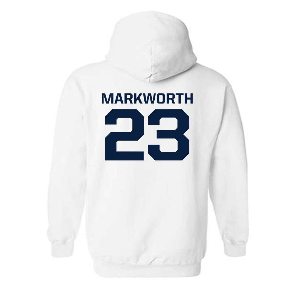 GWU - NCAA Women's Volleyball : Abby Markworth - Classic Shersey Hooded Sweatshirt-1