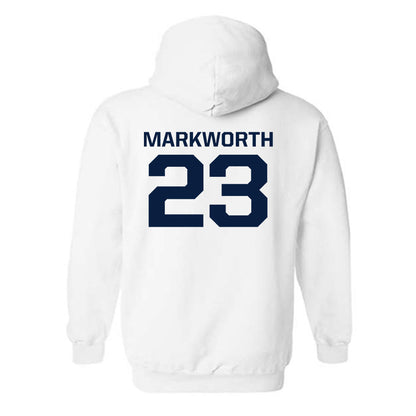 GWU - NCAA Women's Volleyball : Abby Markworth - Classic Shersey Hooded Sweatshirt-1