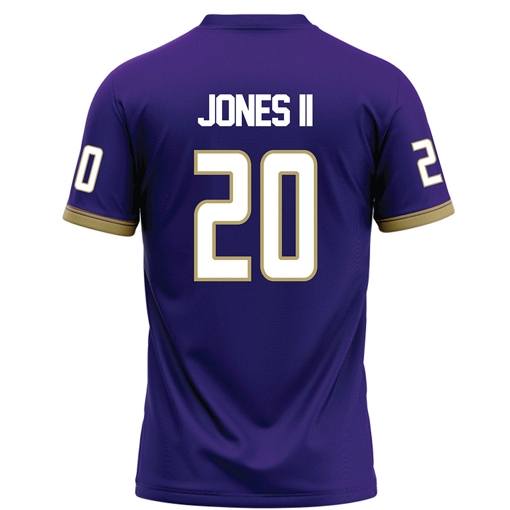 JMU - NCAA Football : Terrence Jones II - Purple Football Jersey-1