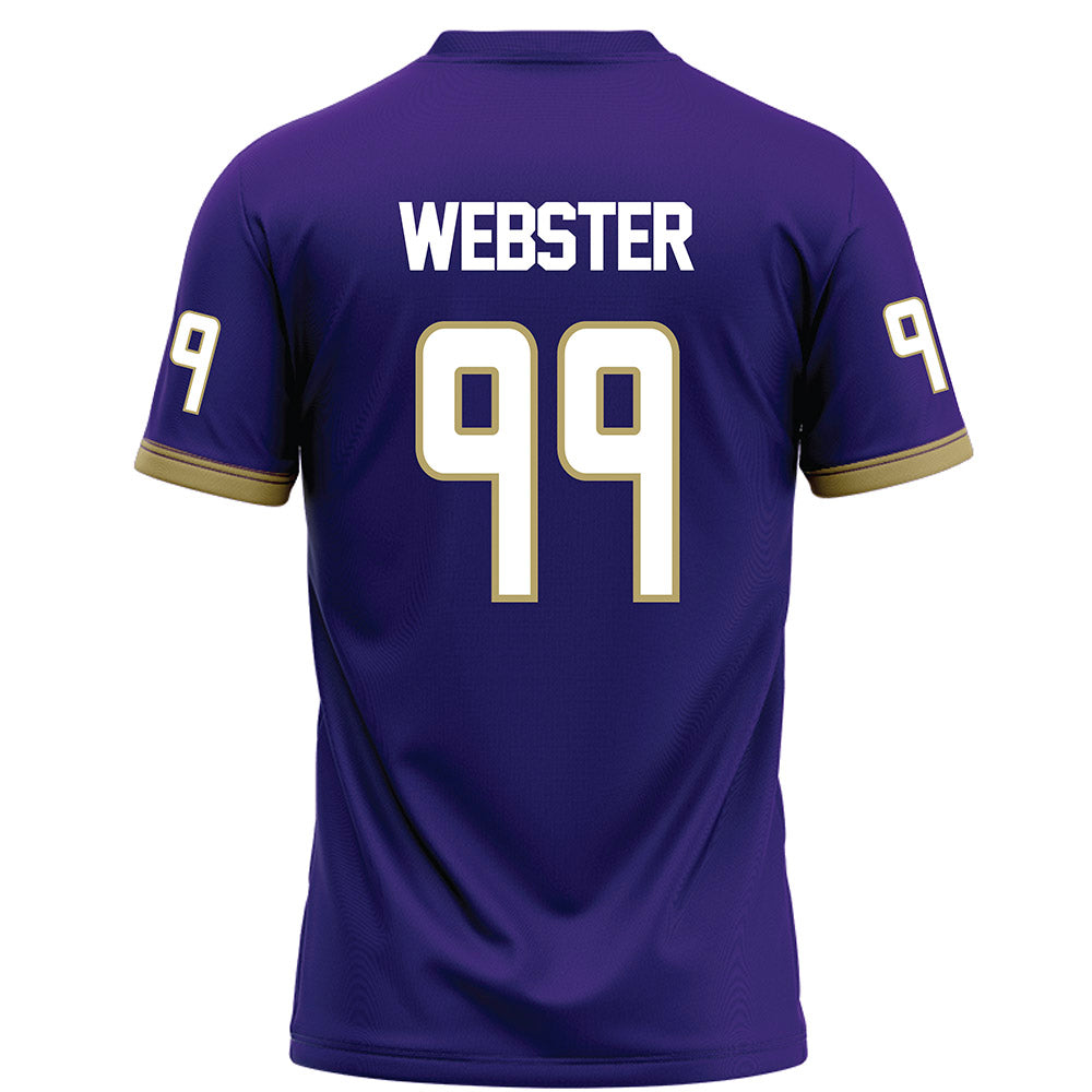 JMU - NCAA Football : Cole Webster - Purple Football Jersey-1