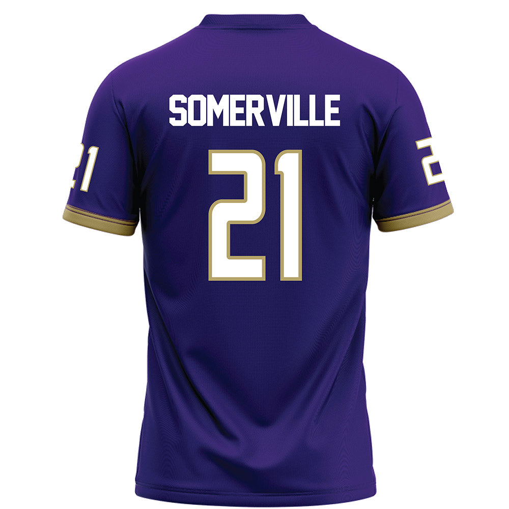 JMU - NCAA Football : Jamari Somerville - Purple Football Jersey