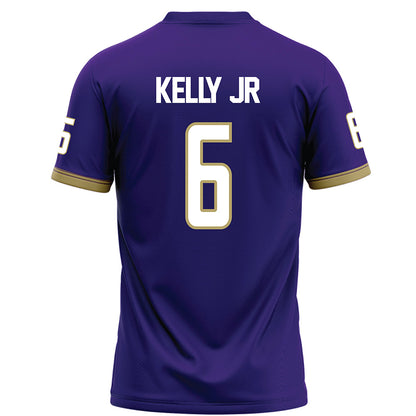 JMU - NCAA Football : DJ Kelly Jr - Purple Football Jersey-1