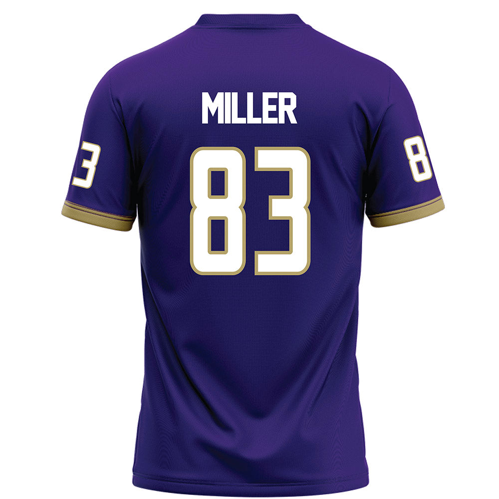 JMU - NCAA Football : Chase Miller - Purple Football Jersey-1