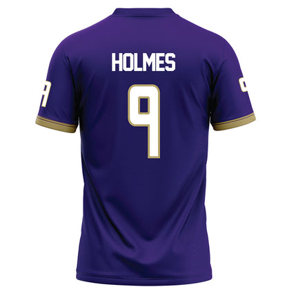 JMU - NCAA Football : Xavier Holmes - Purple Football Jersey-1