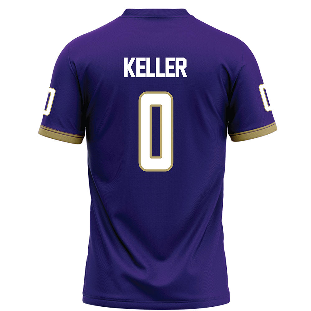 JMU - NCAA Football : Cole Keller - Purple Football Jersey-1